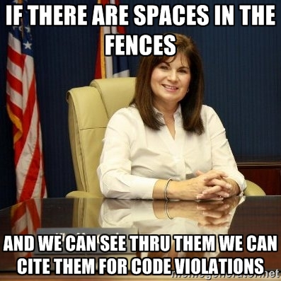 spaces in fences